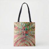 Chic Abstract Folk Style Bag voor winkelen Tote Bag (Voorkant)