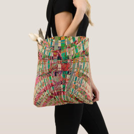 Chic Abstract Folk Style Bag voor winkelen Tote Bag