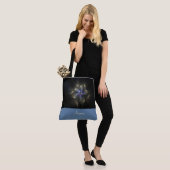 Chic Abstract Fractal Monogrammed Canvas tas (Op model)
