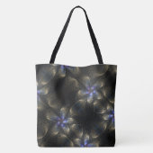 Chic Abstract Fractal Monogrammed Canvas tas (Achterkant)
