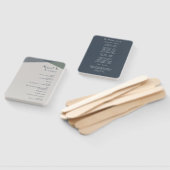 Chic Abstract Geometric Sage Navy Dusty Blue Prog Handwaaier (Niet-gemonteerd)