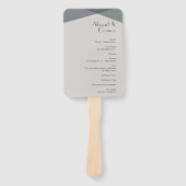 Chic Abstract Geometric Sage Navy Dusty Blue Prog Handwaaier (Voorkant)