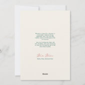 Chic Abstract geschilderde groene kerstfotokaart Feestdagenkaart (Achterkant)