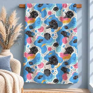 Chic Abstract Memphis Vormen Cozy Deken Design