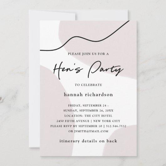 Chic Abstract Neutral | Partij van de waterverf ki Kaart (Voorkant)