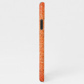 Chic Abstract Oranje Gold grind Modern Elegant iPhone Hoesje (Rechterkant)
