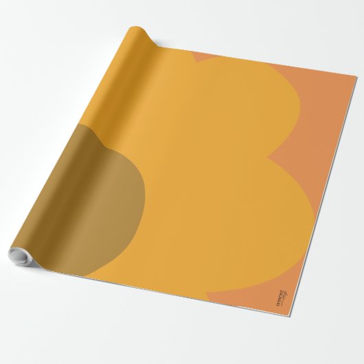 Chic Abstract Oranje ventilator Cadeaupapier (Uitgerold)