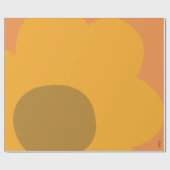 Chic Abstract Oranje ventilator Cadeaupapier (Vlak)