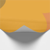 Chic Abstract Oranje ventilator Cadeaupapier (Hoek)