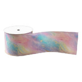 Chic Abstract Pastel Glitter Color Pattern Grosgrain Lint (Spoel)