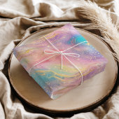 Chic Abstract Pastel Glitter Color Pattern Tissuepapier