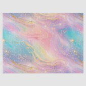 Chic Abstract Pastel Glitter Color Pattern Tissuepapier (Voorkant)