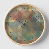 Chic Abstract Retro Triangles Mosaic Pattern (Voorkant)