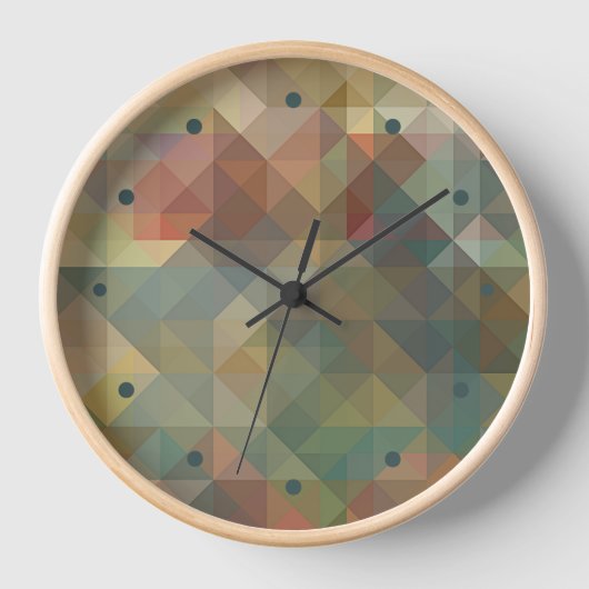 Chic Abstract Retro Triangles Mosaic Pattern (Voorkant)