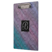 Chic Abstract | Roze Blauwgroen blauw Turquoise Pa Klembord (Links)