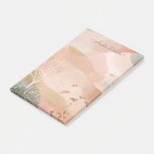 Chic Abstract Waterverf najaar - aangepaste naam Post-it® Notes (Schuin)