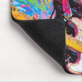 Chic Abstracte anime vrouw rock gitarist Muismat (Hoek)