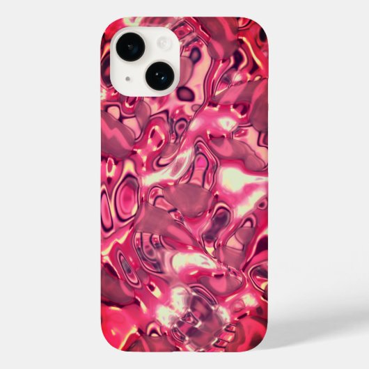 Chic Abstracte Magenta Kleurtoonen Case-Mate iPhone Case (Achterkant)