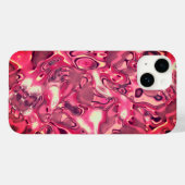 Chic Abstracte Magenta Kleurtoonen Case-Mate iPhone Case (Achterkant (horizontaal))