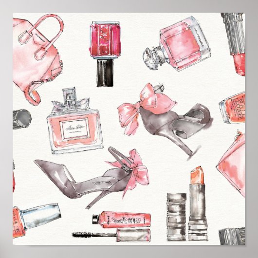 Chic Accents | MODE WATERVERF Poster (Voorkant)