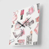 Chic Accents | MODE WATERVERF Vierkante Klok (Hoek)