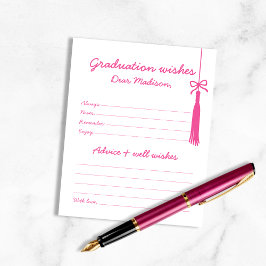 Chic advies & wensen voor Afstuderen handgeschreve