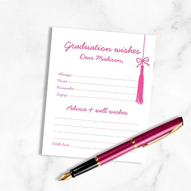 Chic advies & wensen voor Afstuderen handgeschreve (Chic Advice & Wishes For Graduate Handwritten Font)