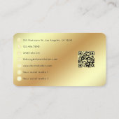 Chic Afro-Amerikaanse Nail Salon Branding Ontwerp Visitekaartje (Achterkant)