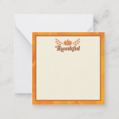 Chic Afro-Amerikaanse vrouw Thanksgiving | Herfst Notitiekaartje (Achterkant)