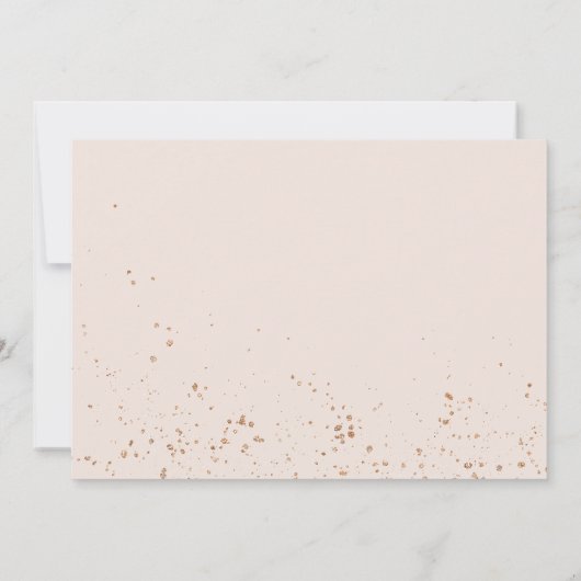 Chic Afstudeerder Aankondiging Roos Gold Glitter F (Achterkant)