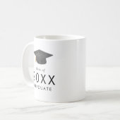 Chic Afstudeerder Pet Klasse van 2025 Afstuderen A Koffiemok (Voorkant links)