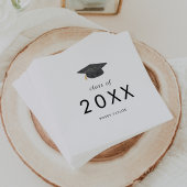 Chic Afstudeerder Pet Klasse van 2025 Afstuderen Servet