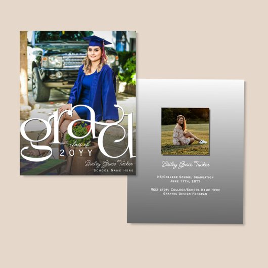 Chic AFSTUDEERDER Photo Budget Afstuderen Aankondi