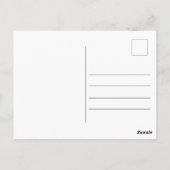 Chic afstudeerfoto afstuderen eenvoudig bedankt briefkaart (Achterkant)