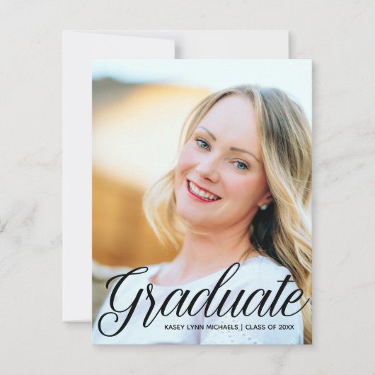 Chic Afstuderen 2025 Senior Full Photo Afstuderen Aankondiging