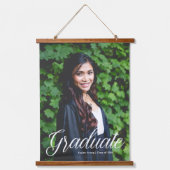 Chic Afstuderen Foto 2025 Afstuderen Portret Hangend Wandkleed (Voorkant)