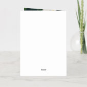 Chic Afstuderen foto Afstuderen Bedankt Gold Folie Wenskaart (Achterkant)