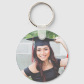 Chic Afstuderen Foto Custom 2025 Afstuderen Sleutelhanger (Achterkant)