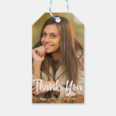 Chic Afstuderen Foto Modern Custom Graduation Part Cadeaulabel (Voorkant)