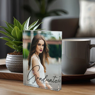 Chic Afstuderen handgeschreven zwarte Manuscript b Fotoblokken