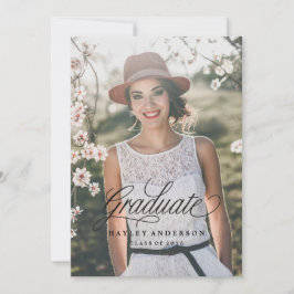 CHIC AFSTUDEREN INVITATION baby roze Kaart