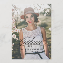CHIC AFSTUDEREN INVITATION baby roze Kaart
