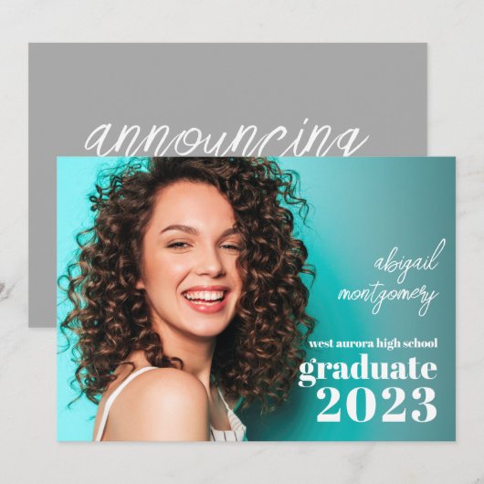 Chic-Afstuderen Kaart (Voorkant / Achterkant)