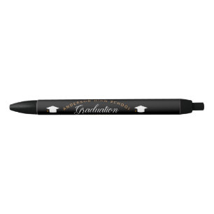 Chic Afstuderen Keepomwille Black Gold Custom Scho Zwarte Inkt Pen