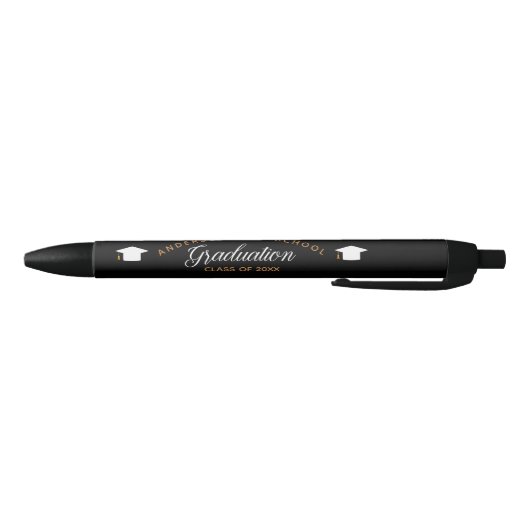 Chic Afstuderen Keepomwille Black Gold Custom Scho Zwarte Inkt Pen (Bodem)