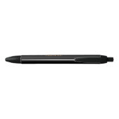 Chic Afstuderen Keepomwille Black Gold Custom Scho Zwarte Inkt Pen (Achterkant)