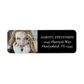 Chic-Afstuderen | Klassieke Afstudeerder foto Etiket (Voorkant)