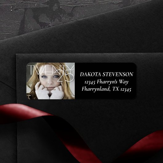 Chic-Afstuderen | Klassieke Afstudeerder foto Etiket