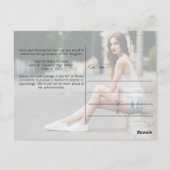 Chic Afstuderen met handgeschreven scriptbedekking Briefkaart (Achterkant)