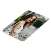 Chic Afstuderen met handgeschreven scriptbedekking Magneet (Linkerzijde)